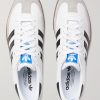 Samba Suede-Trimmed Leather Sneakers - E3 Samba Suede-Trimmed Leather Sneakers - E3