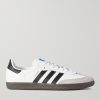 Samba Suede-Trimmed Leather Sneakers Samba Suede-Trimmed Leather Sneakers