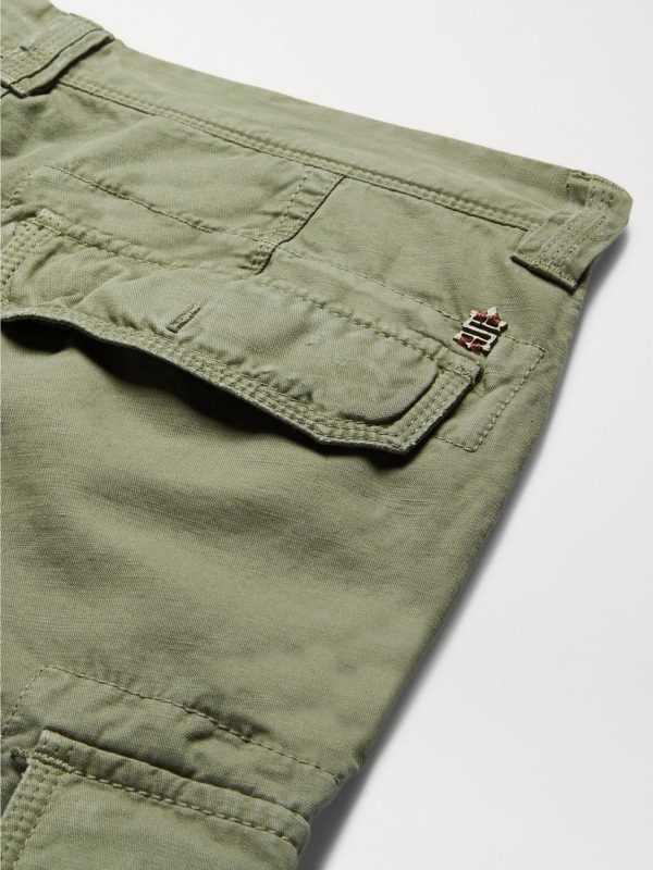Slim-Fit Cotton and Linen-Blend Cargo Trousers - CU Slim-Fit Cotton and Linen-Blend Cargo Trousers - CU